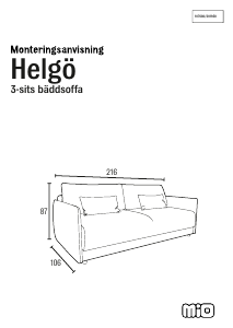 Manual Mio Helgo Sofá-cama