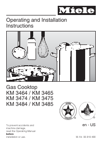 Manual Miele KM 3465 G Hob