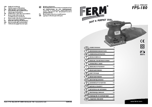 Handleiding FERM PSM1009 Vlakschuurmachine