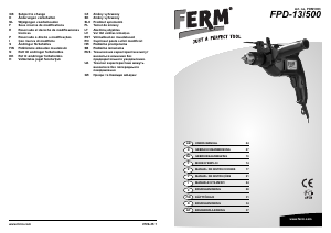 Bruksanvisning FERM PDM1003 Slagdrill