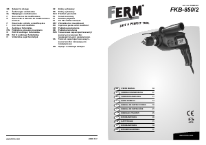 Bruksanvisning FERM PDM1007 Slagborrmaskin