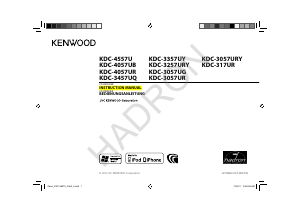 Manual Kenwood KDC-3457UQ Car Radio