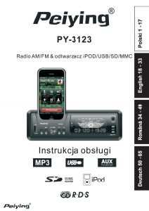 Instrukcja Peiying PY-3123 Radio samochodowe