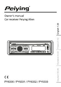 Manual Peiying PY-6330 Car Radio