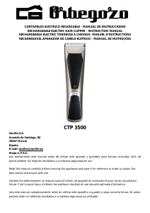 Mode d’emploi Orbegozo CTP 3500 Tondeuse