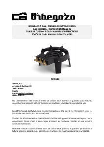 Mode d’emploi Orbegozo FO 6500 Table de cuisson