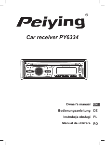 Instrukcja Peiying PY-6334 Radio samochodowe