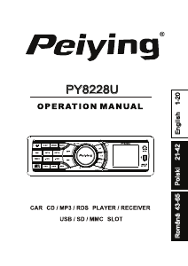 Manual Peiying PY-8228U Player auto