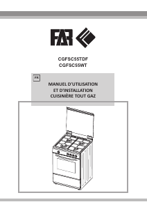 Mode d’emploi FAR CGFSC55WT Cuisinière