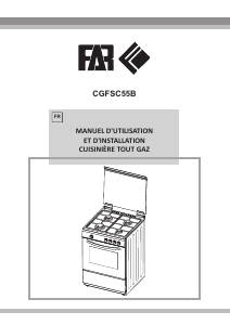 Mode d’emploi FAR CGFSC55B Cuisinière