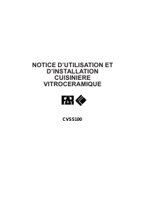 Mode d’emploi FAR CVS5100 Cuisinière