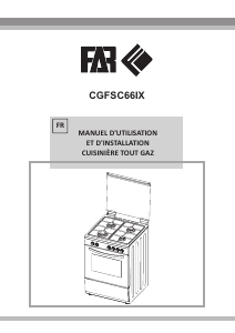 Mode d’emploi FAR CGFSC66IX Cuisinière