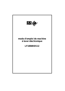 Mode d’emploi FAR LF1006RDS12 Lave-linge