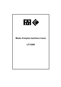 Mode d’emploi FAR LF12200 Lave-linge