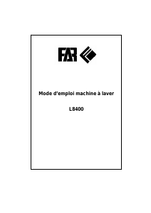 Mode d’emploi FAR L8400 Lave-linge