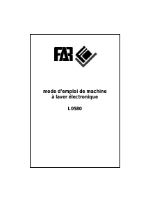 Mode d’emploi FAR L0580 Lave-linge