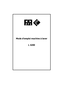 Mode d’emploi FAR L6200 Lave-linge