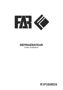 Mode d’emploi FAR R1P350RDX Réfrigérateur