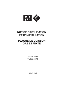 Mode d’emploi FAR TMSA40M Table de cuisson