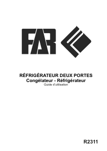 Mode d’emploi FAR R2311 Réfrigérateur combiné