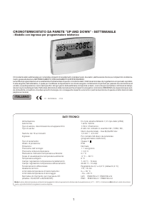 Manuale Perry DECRNN006 Up and Down Termostato