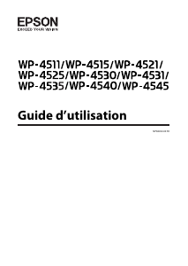 Mode d’emploi Epson WP-4511 WorkForce Pro Imprimante multifonction