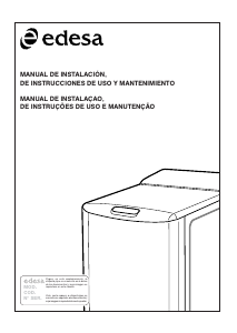 Manual de uso Edesa LT-308 Lavadora