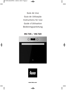 Manual Teka HS 720 Oven