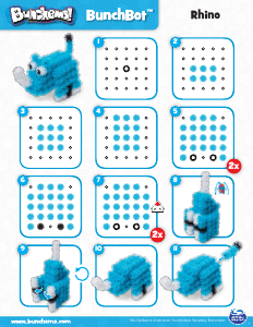 Kullanım kılavuzu Spinmaster BunchBot Rhino