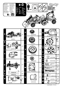 Manual de uso Smoby 7600710301 Builder Max Ride on tractor