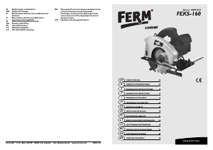 Руководство FERM CSM1019 Циркулярная пила