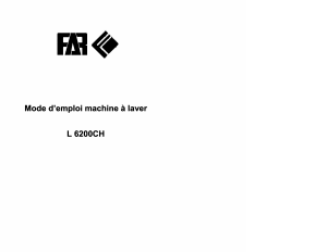 Mode d’emploi FAR L6200CH Lave-linge