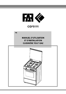 Mode d’emploi FAR CGF5111 Cuisinière