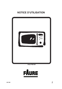 Mode d’emploi Faure FM21M0S Micro-onde
