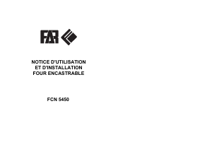 Mode d’emploi FAR FCN5450 Four