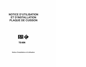 Mode d’emploi FAR TE40N Table de cuisson