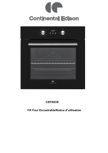Mode d’emploi Continental Edison CEF65CB Four