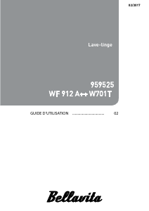 Mode d’emploi Bellavita WF 912 A++ W701T Lave-linge
