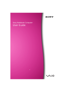 Bruksanvisning Sony Vaio PCG-C1F Bärbar dator