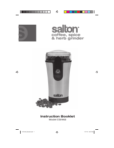 Bruksanvisning Salton CG1462 Kaffekvarn