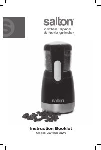 Bruksanvisning Salton CG1650 Kaffekvarn