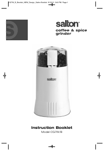 Bruksanvisning Salton CG7B Kaffekvarn
