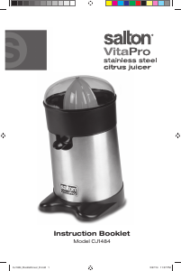 Bruksanvisning Salton CJ1484 VItaPro Citruspress