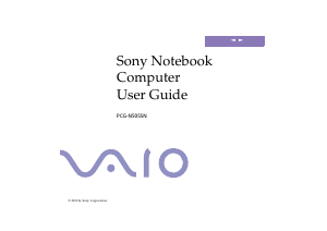 Bruksanvisning Sony Vaio PCG-N505SN Bärbar dator