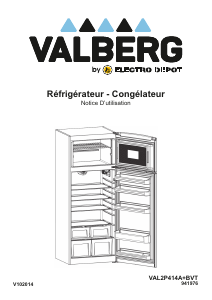 Mode d’emploi Valberg VAL 2P 414 A+ BVT Réfrigérateur combiné