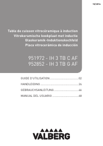 Manual de uso Valberg IH 3 TB C AF Placa