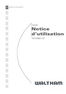 Mode d’emploi Waltham WT 1408 A++ VT Lave-linge