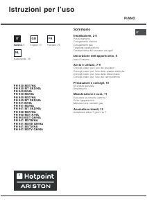 Mode d’emploi Hotpoint-Ariston PH 960MST (AV) R/HA Table de cuisson