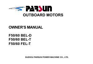 Manual Parsun F60 BEL-D Outboard Motor