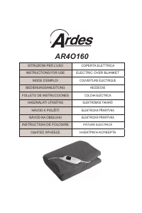 Manual de uso Ardes AR4O160 Manta eléctrica